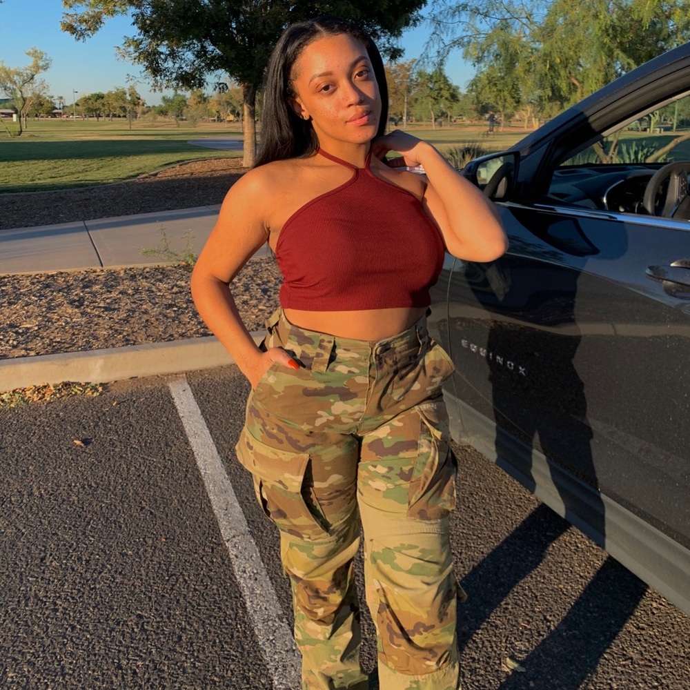 Fashion Camouflage cargo pants.
